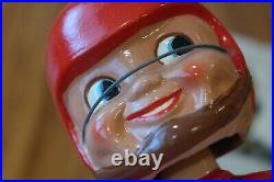 Vintage Kansas City Chiefs Bobblehead Nodder Gold Base NFL Logo