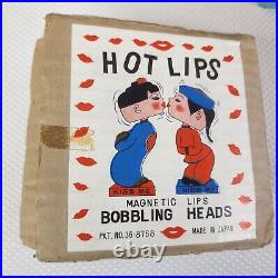 Vintage Kissing Bobble Heads Japan RARE New Old Stock Chalkware