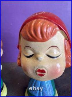 Vintage Kissing Bobblehead Kiss Me Holland/Dutch Girl & Boy Made In Japan 5 Vintage Kissing Bobblehead Kiss Me Holland/Dutch Girl & Boy Made In Japan 5