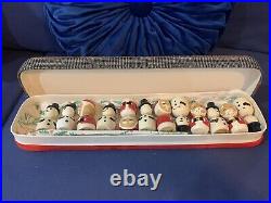 Vintage Kokeshi Bobble Head Nodder Wooden Dolls Santa Snowman Hand Painted 12 Vintage Kokeshi Bobble Head Nodder Wooden Dolls Santa Snowman Hand Painted 12
