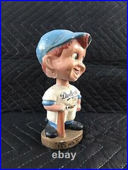 Vintage LA Los Angeles Dodgers MLB Gold Base Nodder Bobble Head #32 Sandy Koufax