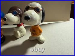 Vintage LOT OF Peanuts Ceramic Nodder Bobbleheads Charlie Brown Lucy 2-Snoopy Vintage LOT OF Peanuts Ceramic Nodder Bobbleheads Charlie Brown Lucy 2-Snoopy