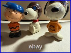 Vintage LOT OF Peanuts Ceramic Nodder Bobbleheads Charlie Brown Lucy 2-Snoopy Vintage LOT OF Peanuts Ceramic Nodder Bobbleheads Charlie Brown Lucy 2-Snoopy