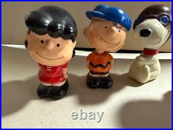 Vintage LOT OF Peanuts Ceramic Nodder Bobbleheads Charlie Brown Lucy 2-Snoopy Vintage LOT OF Peanuts Ceramic Nodder Bobbleheads Charlie Brown Lucy 2-Snoopy