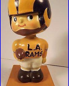 Vintage L. A. Rams Football Japan Nodder Bobble Head 6