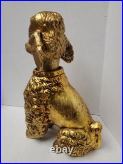 Vintage Large 13 Poodle Bobble Head Lenwile ARDALT Hollywood Regency