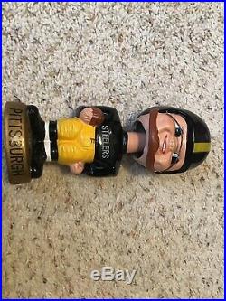 Vintage Late 1960's Pittsburgh Steelers Bobblehead Nodder With Original Box