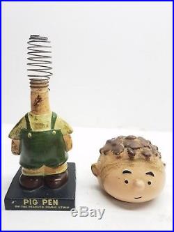 Vintage Lego Japan Vintage Peanuts Pig Pen Nodder Bobble Head Figure RARE