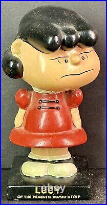 Vintage Lego Lucy Bobble Head Antique Peanuts Gang Nodder Charlie Brown Snoopy