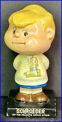 Vintage Lego Schroeder Bobble Head Antique Peanuts Nodder Charlie Brown Snoopy