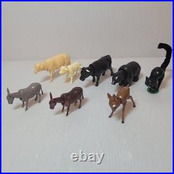 Vintage Lot Of 8 Bobblehead Nodder Animals S. A. Reider Cheney Germany Celluloid