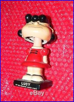 Vintage Lucy of the Peanuts Comic Strip Bobblehead c. United Features Sy