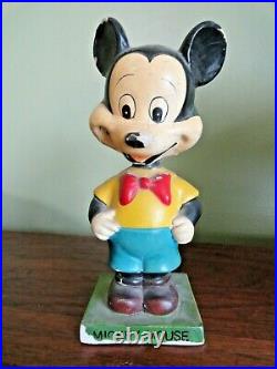 Vintage MICKEY MOUSE BOBBLE HEAD Walt Disney Productions Very Old