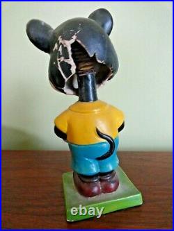 Vintage MICKEY MOUSE BOBBLE HEAD Walt Disney Productions Very Old