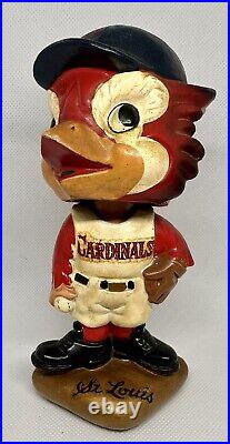 Vintage MLB 1960s Bobble Head Nodder St. Louis Cardinals Mascot
