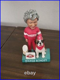 Vintage Marge Schott & Schotzy Bobblehead, Cincinnati Reds. 2010 HOF