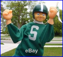 Vintage Michigan State University Spartan Big Ten Bobblehead Action Puppet Msu