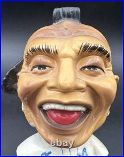 Vintage Milwaukee Braves Bobblehead Nodder Mohawk Mascot Baseball White Base Vintage Milwaukee Braves Bobblehead Nodder Mohawk Mascot Baseball White Base