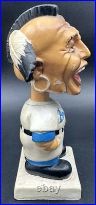 Vintage Milwaukee Braves Bobblehead Nodder Mohawk Mascot Baseball White Base Vintage Milwaukee Braves Bobblehead Nodder Mohawk Mascot Baseball White Base