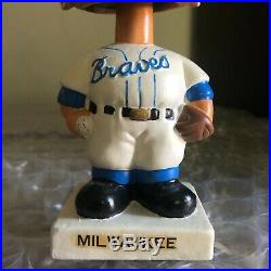 Vintage Milwaukee Braves Mascot Bobble Head Nodder Bobblehead New Old Stock MINT