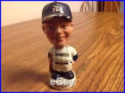 Vintage Mini Bobblehead New York Yankees Mickey Mantle White Base Set Very Rare