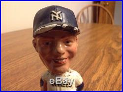 Vintage Mini Bobblehead New York Yankees Mickey Mantle White Base Set Very Rare