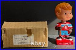 Vintage Mini Nodder Bobblehead Montreal Canadiens Issued 1961-63 + Box NOS Vtg
