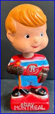 Vintage Mini Nodder Bobblehead Montreal Canadiens Issued 1961-63 + Box NOS Vtg