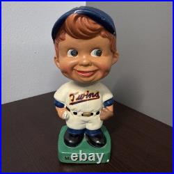 Vintage Minnesota Twins Early 1960's Bobblehead / Nodder with Green Base Vintage Minnesota Twins Early 1960's Bobblehead / Nodder with Green Base