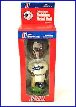 Vintage Mlb La Dodgers Black Face Baseball Bobblehead Nodder Bobble Head New
