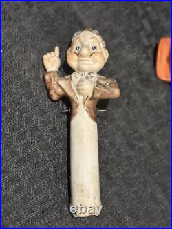 Vintage Mother Goose Grandpa Nodder Bobble Bisque Figurine Vintage Mother Goose Grandpa Nodder Bobble Bisque Figurine
