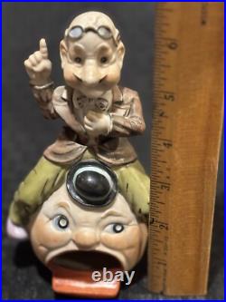 Vintage Mother Goose Grandpa Nodder Bobble Bisque Figurine Vintage Mother Goose Grandpa Nodder Bobble Bisque Figurine