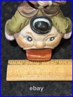 Vintage Mother Goose Grandpa Nodder Bobble Bisque Figurine Vintage Mother Goose Grandpa Nodder Bobble Bisque Figurine