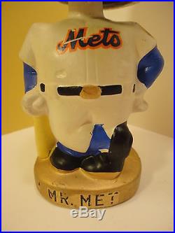 Vintage Mr Met 1960s Bobblehead Nodder Bank NY METS Baseball head