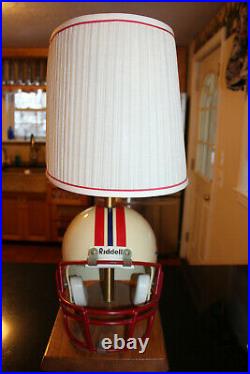 Vintage NFL New England Patriots Table Lamp Light Vinatieri Bobblehead Works