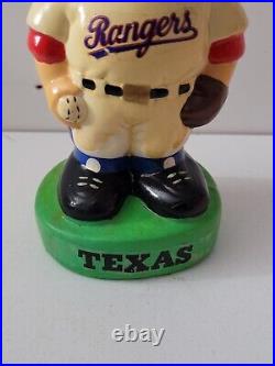 Vintage NODDER BOBBLEHEAD Texas Rangers Green Base GREAT CONDITION