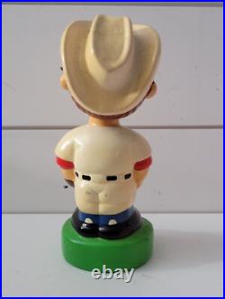 Vintage NODDER BOBBLEHEAD Texas Rangers Green Base GREAT CONDITION