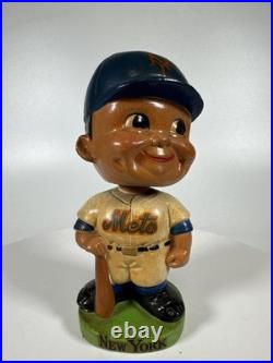Vintage NY Mets Baseball Bobblehead Character Mascot