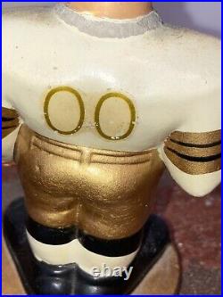 Vintage New Orleans Saints NFL Football Gold Base BOBBLEHEAD 1960's 00 Jersey