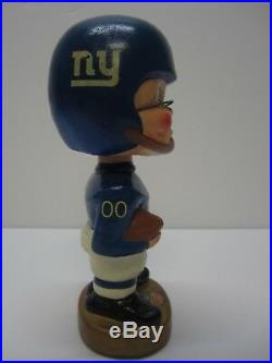 Vintage New York Giants 1967 RARE Football Gold Base NFL Football Bobblehead