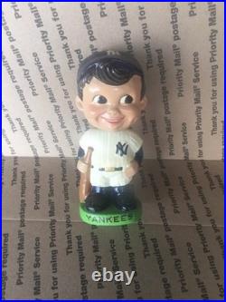 Vintage New York Yankees 1962 Bobblehead Nodder Green Base Made In Japan