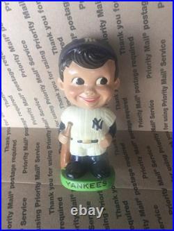 Vintage New York Yankees 1962 Bobblehead Nodder Green Base Made In Japan