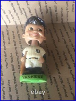 Vintage New York Yankees 1962 Bobblehead Nodder Green Base Made In Japan