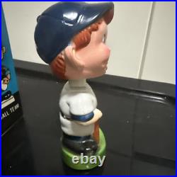 Vintage New York Yankees Bobblehead Nodder With Original Box. Pink Face. Very Rare