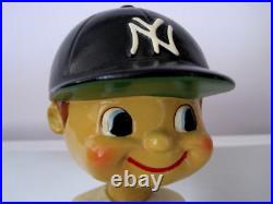 Vintage New York Yankees MLB Square Orange Base Nodder Japan Bobblehead