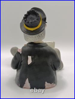 Vintage Nodder Gambling Man Homeless Drinking Smoking BobbleHead Japan Plz Read