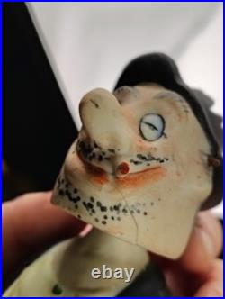 Vintage Nodder Gambling Man Homeless Drinking Smoking BobbleHead Japan Plz Read