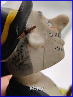 Vintage Nodder Gambling Man Homeless Drinking Smoking BobbleHead Japan Plz Read