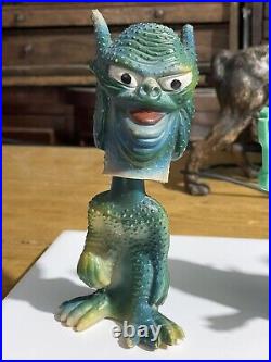Vintage Nodder Monster Bobblehead Wiggle Ick Creature From The Lagoon Rare