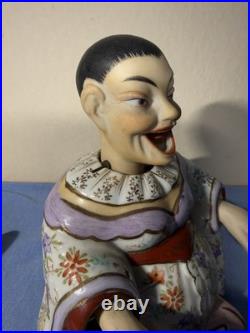 Vintage Nodder With Hand, Head And Tongue Movement-handpainted Marked N In C-6t